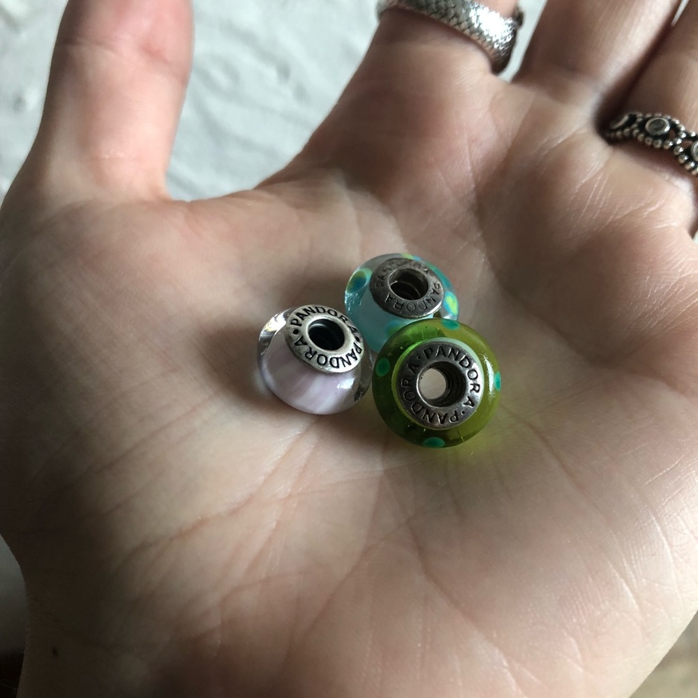 3 pandora charms